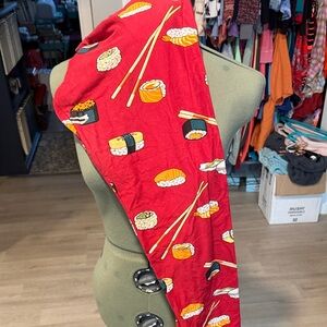 LuLaRoe Red Sushi Print TC Leggings